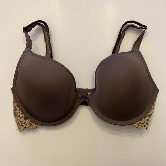 Wacoal Embrace Lace Push Up Bra 858191 Size 34D Lot of 2 Bundle Nude Cappuccino - Picture 10 of 15